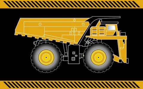 Dump truck Illustrazione stock