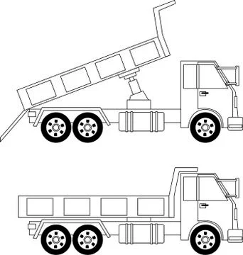 Dump truck Stock Illustration