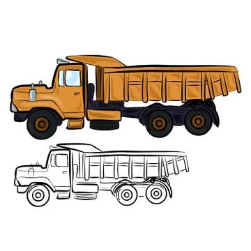 Dump Truck Stock Illustration