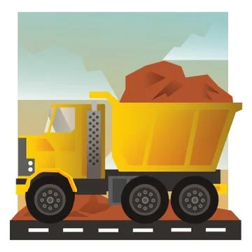 Dump truck Stock Illustration