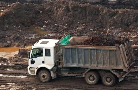 Dump truck. Stock Photos