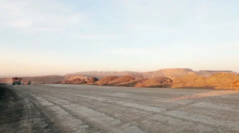 Dump truck in pit mine Stock Footage 49463644