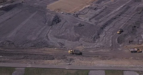 Dump Truck Tracking Stock Footage 86618313