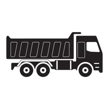 Dump truck. Vector Illustration.  Stock Illustration