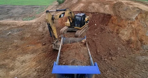 Dumper loading Stock Footage 93174315
