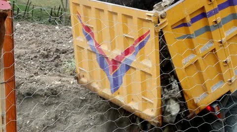 Dumper truck Stock Footage 12733602