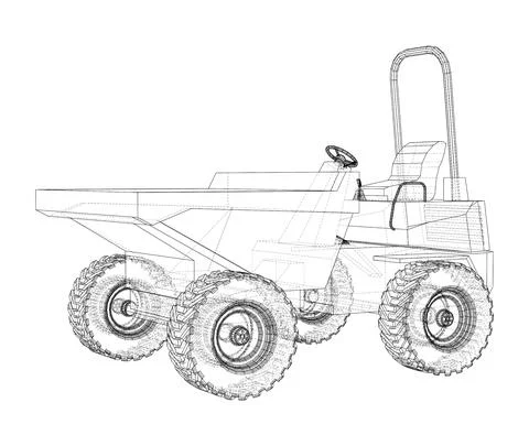 Dumper Truck. Vector Ilustração Stock