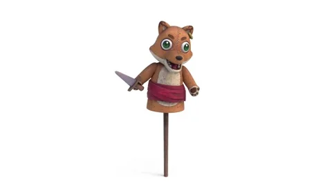 Dumping dumping puppet animation Video stock 311936767