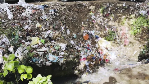 Dumping Yard with Solid Waste Accumulation Stock-Footage 331981675