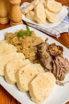 Dumpling cabbage pork Stock Photos