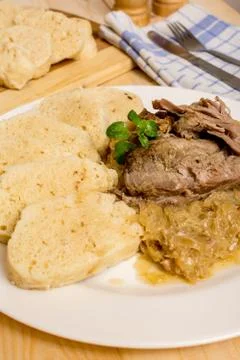 Dumpling cabbage pork Stock Photos
