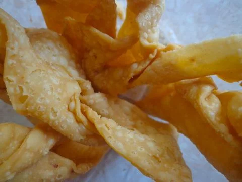 Dumpling chips Stock Photos
