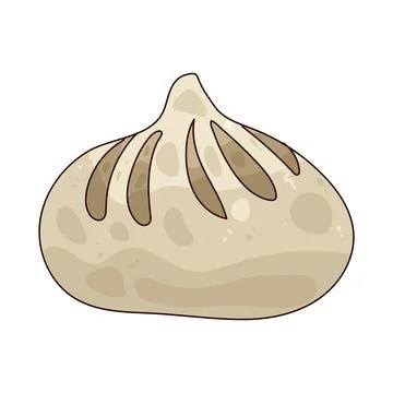 Dumpling illustration Stock Illustration