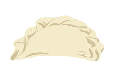 Dumpling isolated on background. Vector illustration. Illustrazione stock