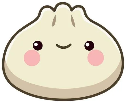 Dumpling Kawaii Stock Illustration