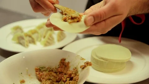 Dumpling Making Vídeo Stock 103231667
