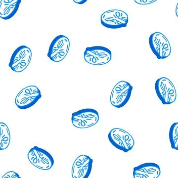 Dumpling meal isometric icon seamless pattern イラスト素材