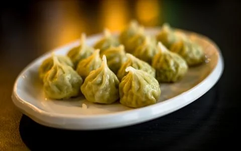 Dumpling momo Stock Photos