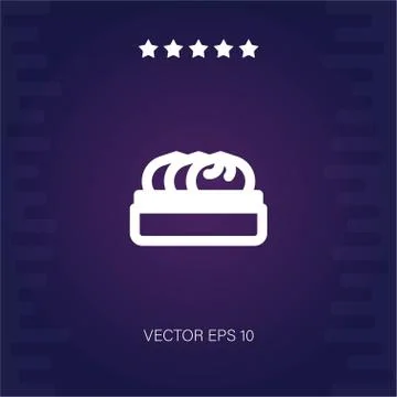 Dumpling vector icon Stock Illustration