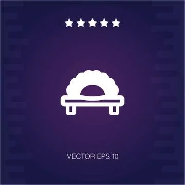 Dumpling vector icon Stock Illustration