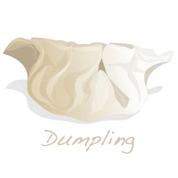 Dumpling vector illustration. Stock Illustration