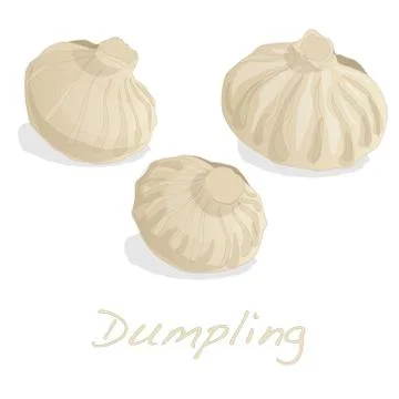 Dumpling vector illustration. Stock Illustration