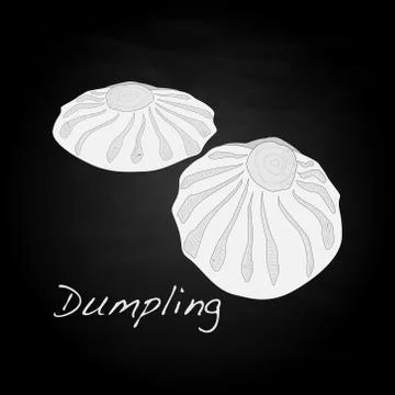 Dumpling vector illustration. Stock Illustration