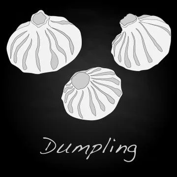 Dumpling vector illustration. Stock Illustration