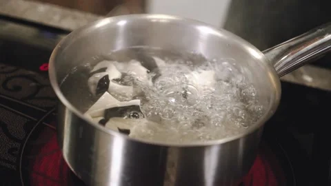 The dumplings are boiling. Stock Footage 147110627