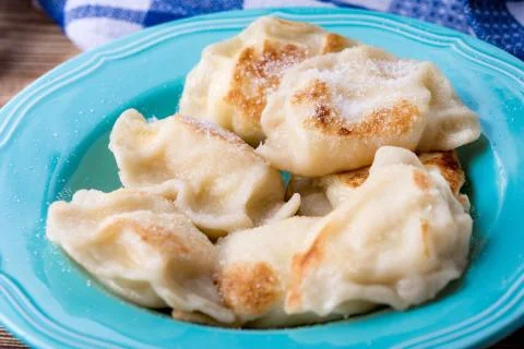 Dumplings with cheese. Stock Photos
