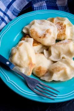 Dumplings with cheese. Stock Photos