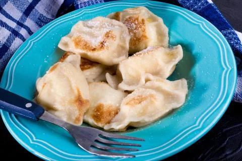 Dumplings with cheese. Stock Photos