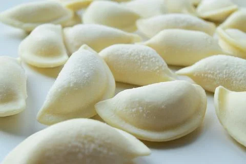 Dumplings with filling Stock Photos