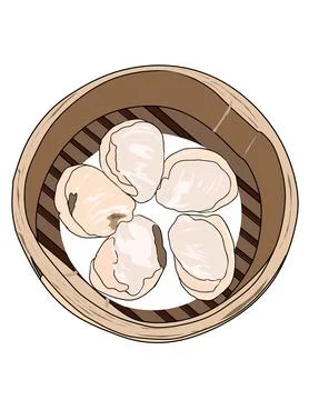 Dumplings Stock Illustration