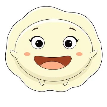 Dumplings, manti Stock Illustration