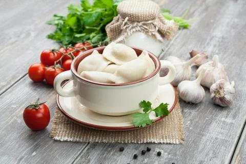 Dumplings with meat 写真素材