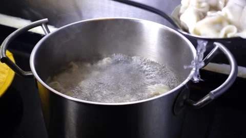 Dumplings out of the pot Stock Footage 171512947