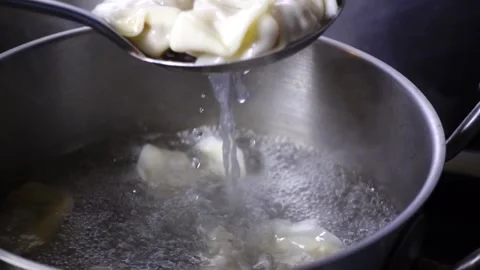 Dumplings out of the pot2 Stock Footage 171512975