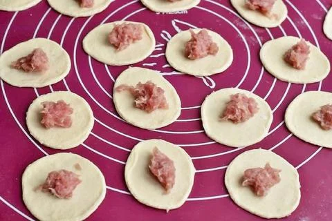 Dumplings Pigtail 7 Foto stock
