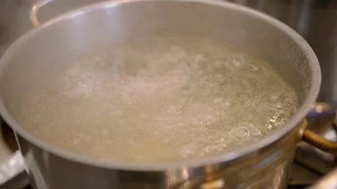 Dumplings, preparing dumplings, making dumplings,putting dumplings in boiling wa Stock Footage 170828851
