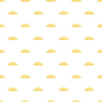 Dumplings seamless pattern with traditional cooked food Stock Illustration
