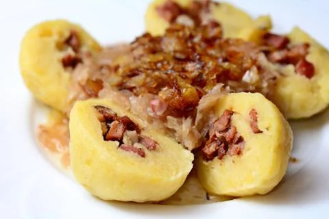 Dumplings stuffed with meat 库存照片
