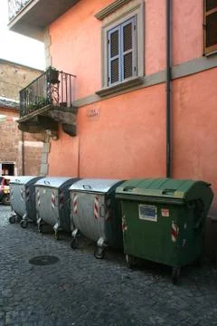Dumpster of garbage Foto stock