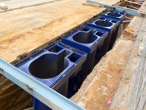 Dumpsters Foto stock