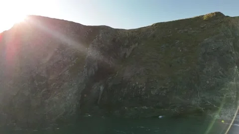 Dun Briste Rocky Cliffs at Downpatrick Head Ireland 4K Stock-Footage 333414665