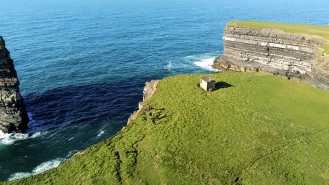 Dun Briste Sea Stack Stock Footage 113784940