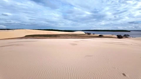 Dunas do Mouro at Ilha do Caju, Ilha das Canarias, Brazil Stock Footage 307301740