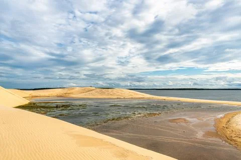 Dunas do Mouro at Ilha do Caju, Ilha das Canarias, Brazil. Delta do Parnaiba  Stock Photos
