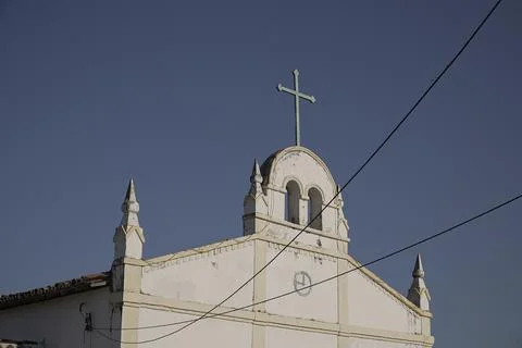 Dunas e parque eólico ao entardecer – Aracati, Ceará, Brasil Stock Photos