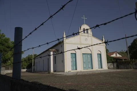Dunas e parque eólico ao entardecer – Aracati, Ceará, Brasil 库存照片